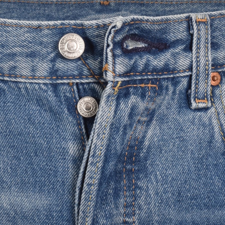 Image number 5 for Levis 501 Original Jeans Light Wash Blue