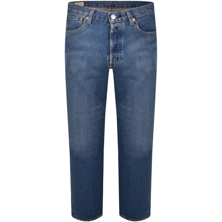 Image number 2 for Levis 501 Original Jeans Mid Wash Blue