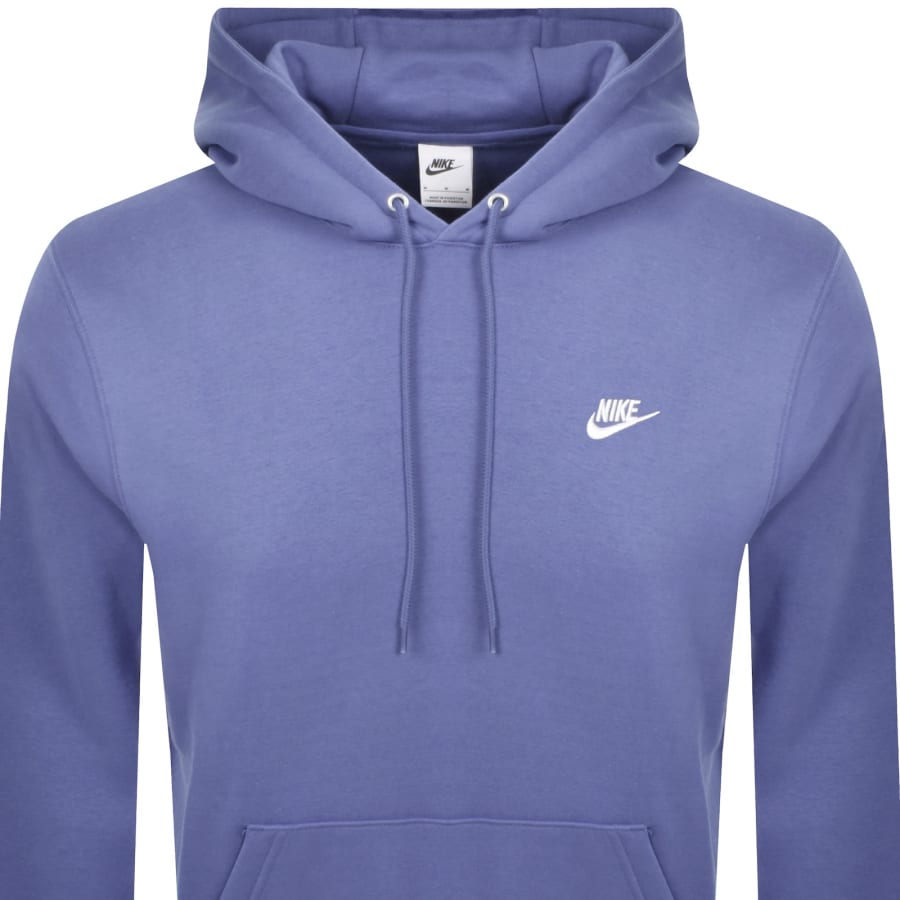 Image number 2 for Nike Club Hoodie Blue