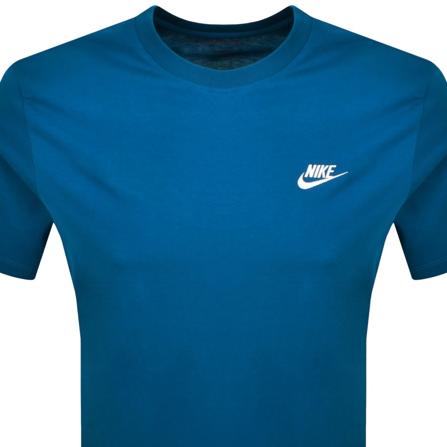 Image number 2 for Nike Sportswear Club T Shirt Blue