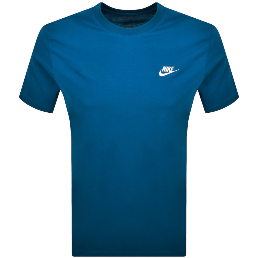 Image number 1 for Nike Sportswear Club T Shirt Blue