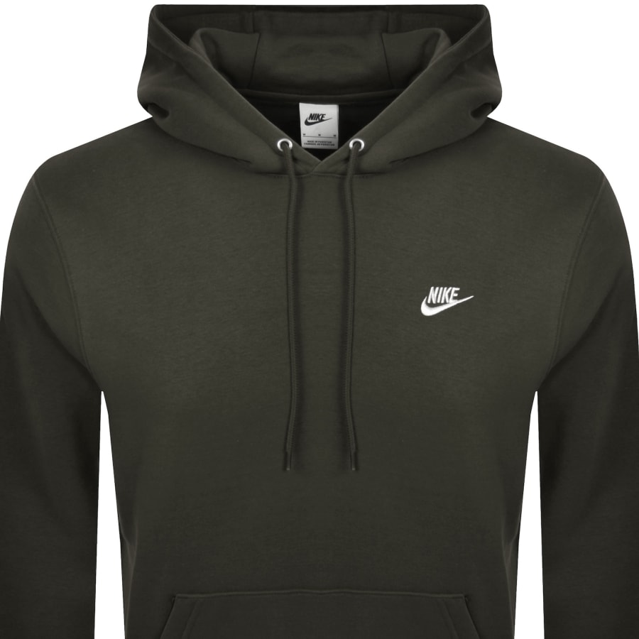 Image number 2 for Nike Club Hoodie Sequoia Green