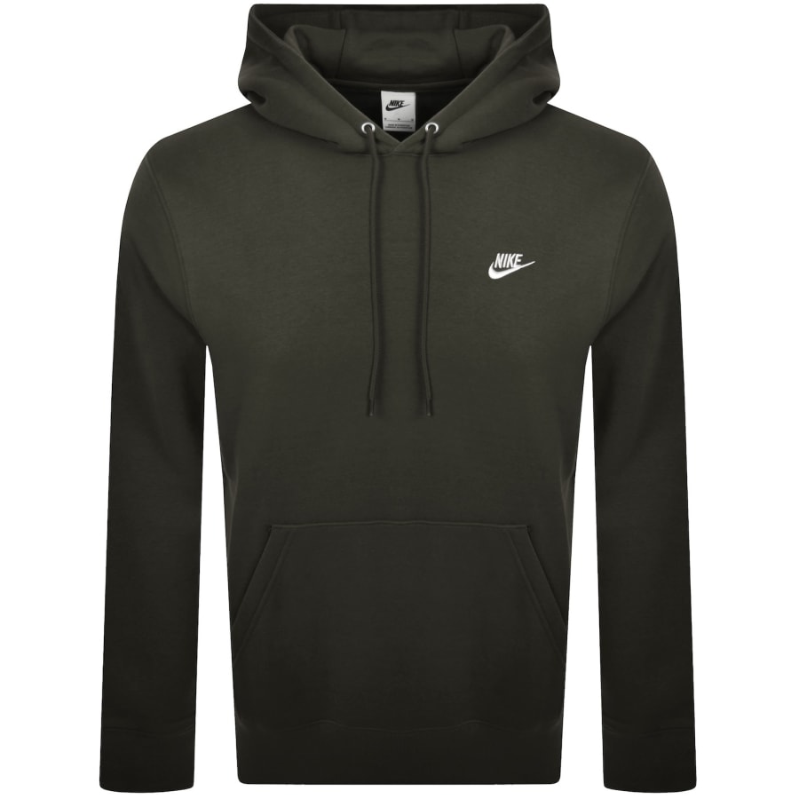 Image number 1 for Nike Club Hoodie Sequoia Green