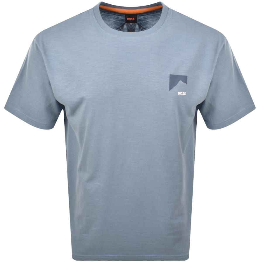 Image number 2 for BOSS Polar Logo T Shirt Blue