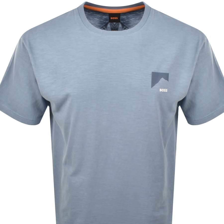 Image number 3 for BOSS Polar Logo T Shirt Blue