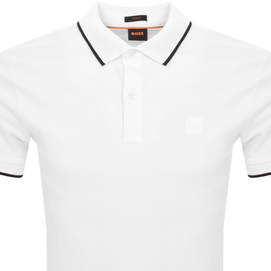 Image number 2 for BOSS Passertip Polo T Shirt White