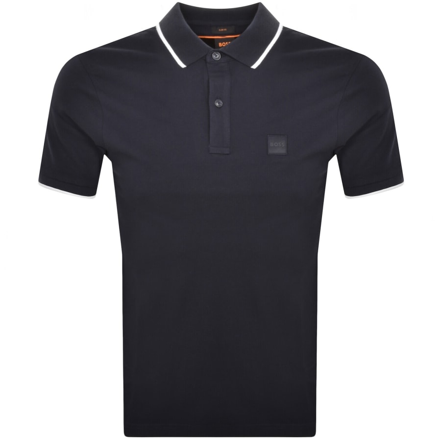 Image number 1 for BOSS Passertip Polo T Shirt Navy