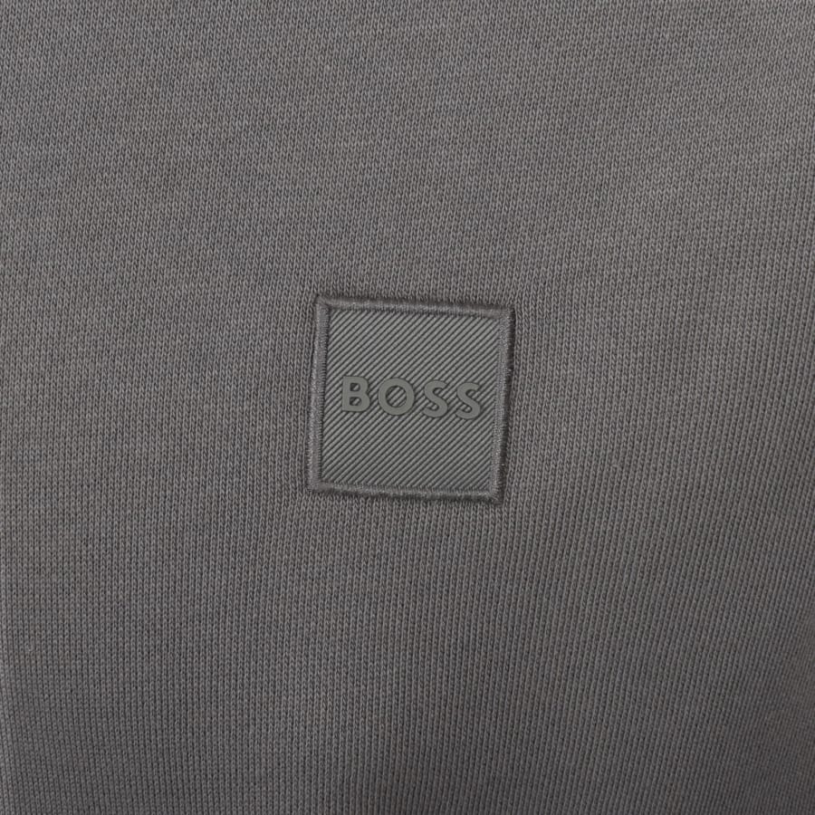 Image number 3 for BOSS Wetalk Pullover Hoodie Grey