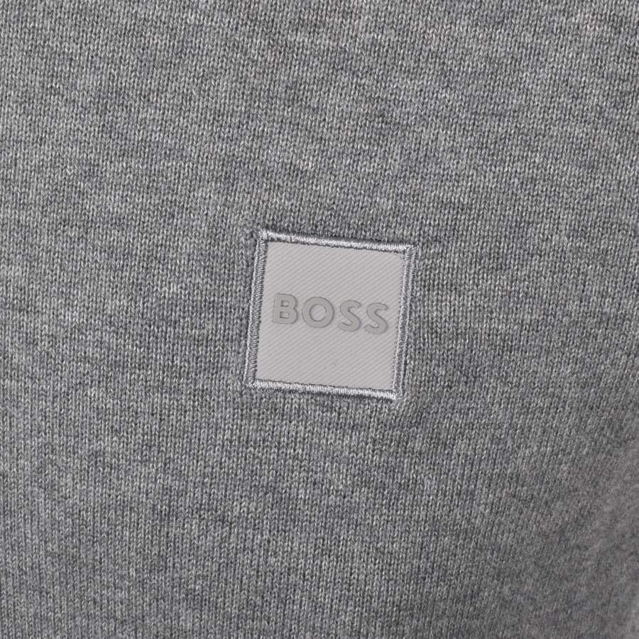 Image number 3 for BOSS Kanovano Knit Jumper Grey