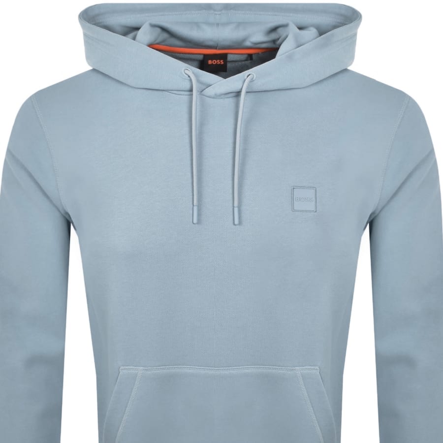 Image number 2 for BOSS Wetalk Pullover Hoodie Light Blue