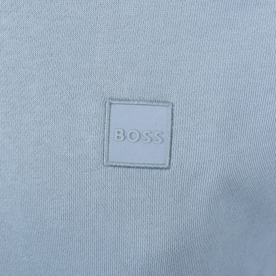 Image number 3 for BOSS Wetalk Pullover Hoodie Light Blue