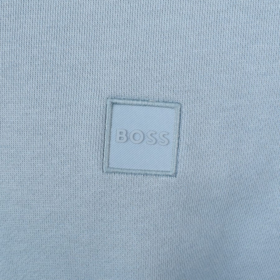 Image number 3 for BOSS Zetrust Quarter Zip Sweatshirt Blue