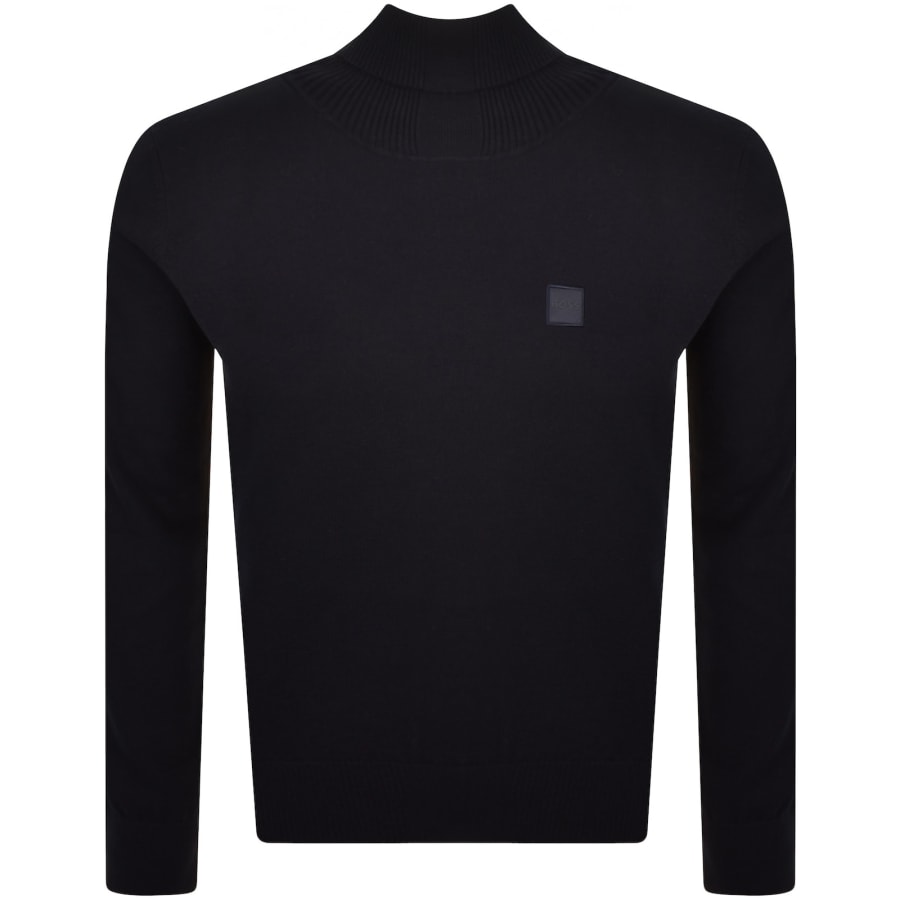 Image number 1 for BOSS Akiro Knit Jumper Navy