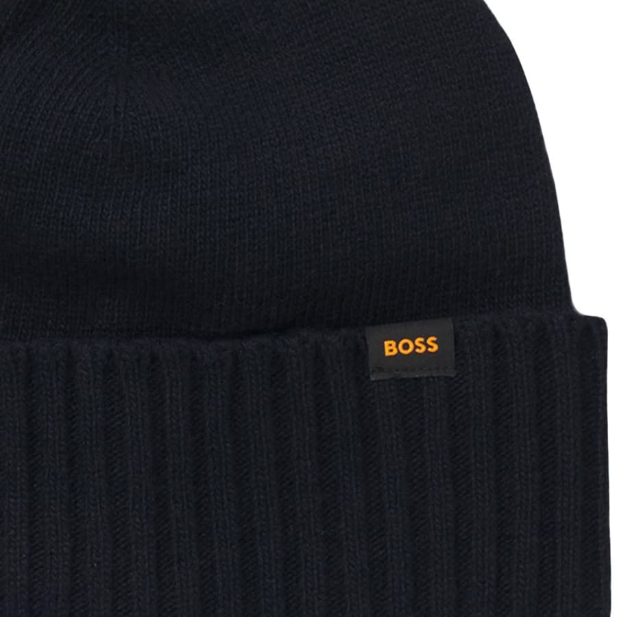 Image number 4 for BOSS Kalipso Beanie and Gloves Gift Set Navy