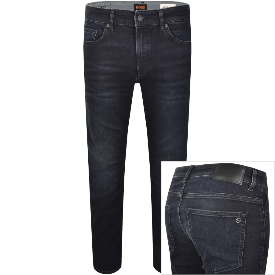 Image number 1 for BOSS Delaware Slim Fit Jeans Blue Black