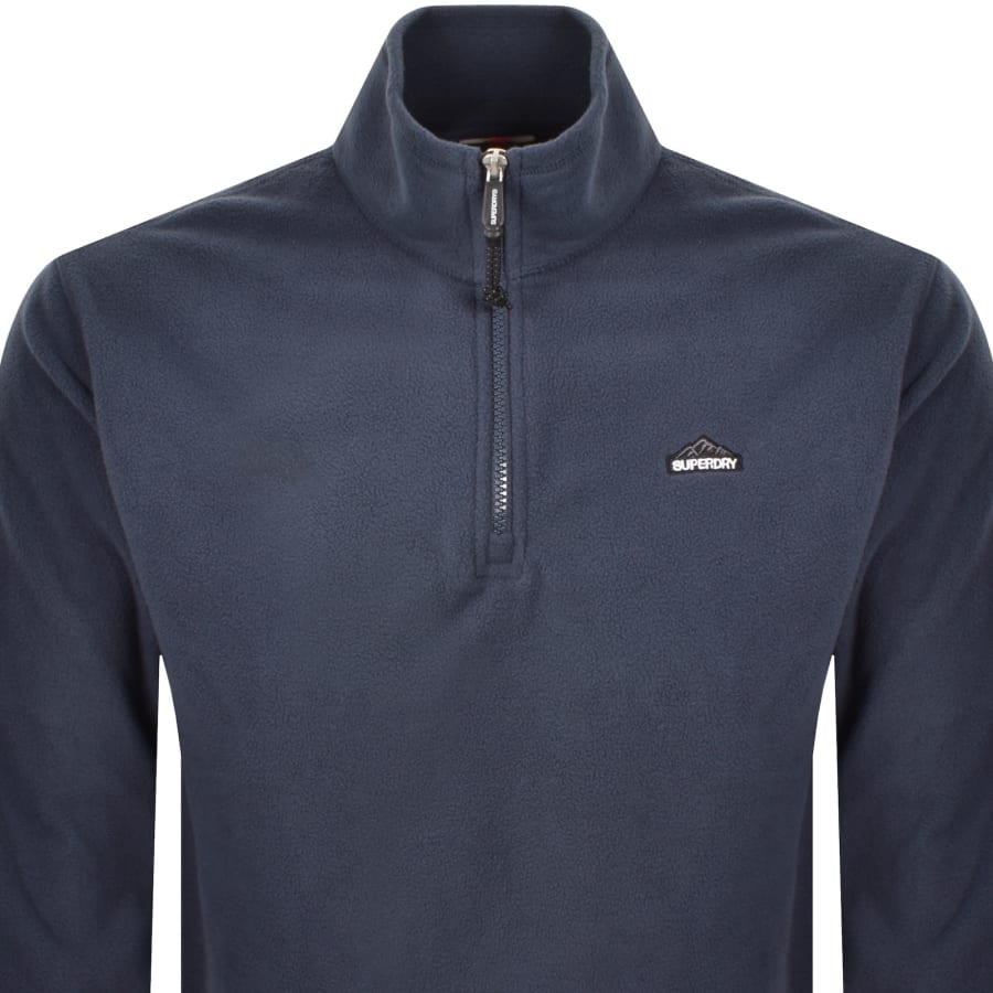 Image number 2 for Superdry Polar Half Zip Fleece Lauren Navy
