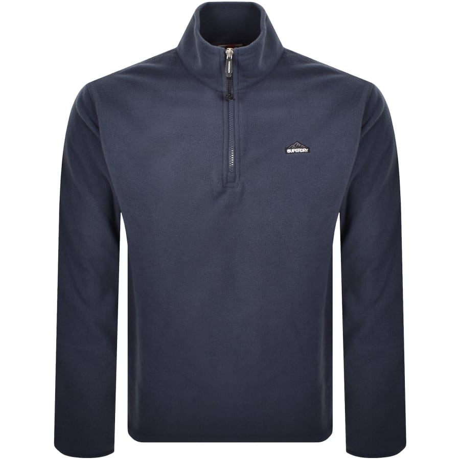Image number 1 for Superdry Polar Half Zip Fleece Lauren Navy