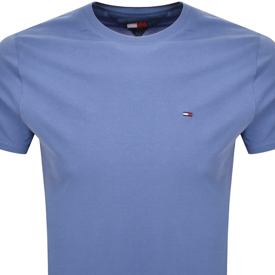 Image number 2 for Tommy Jeans Slim Jersey T Shirt Blue