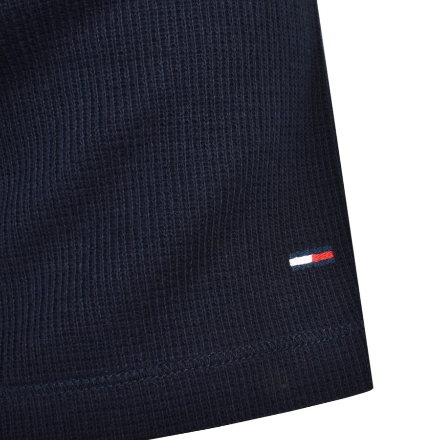 Image number 4 for Tommy Jeans Slim Waffle T Shirt Navy