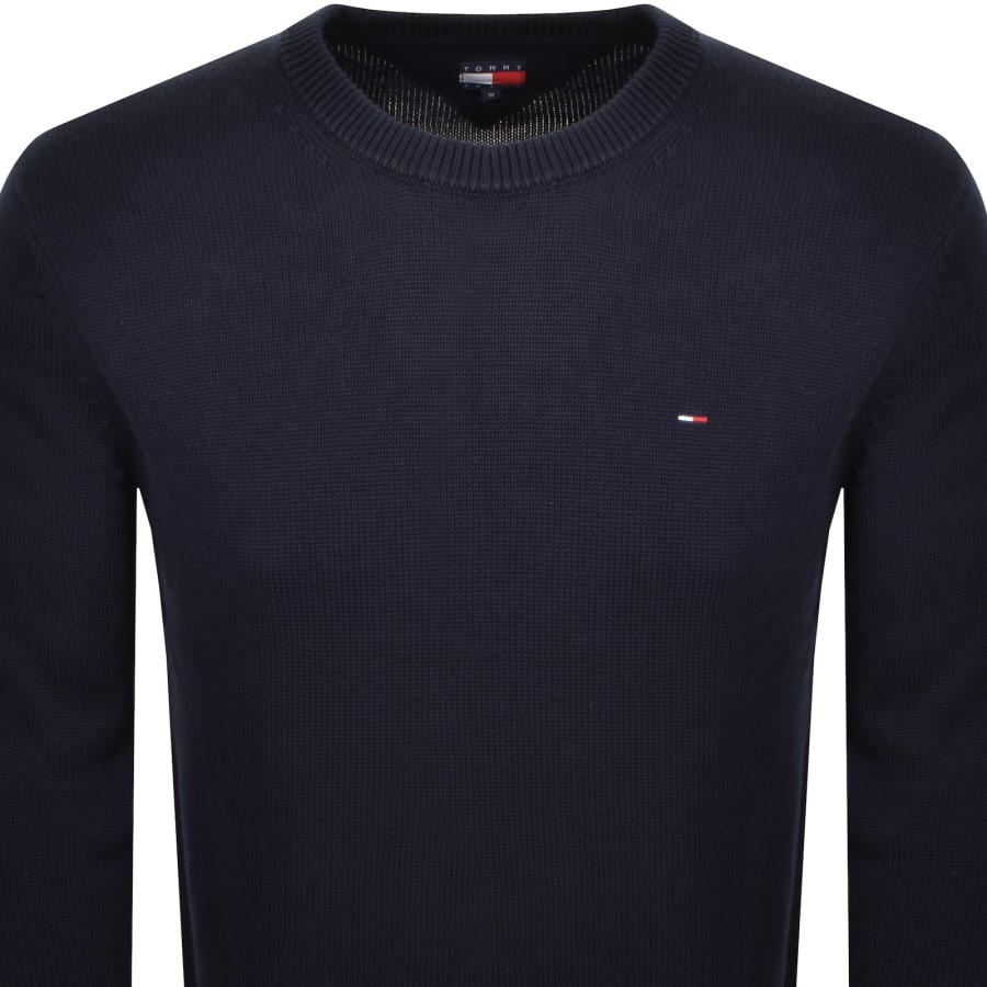 Image number 2 for Tommy Jeans Flag Slim Sweatshirt Navy