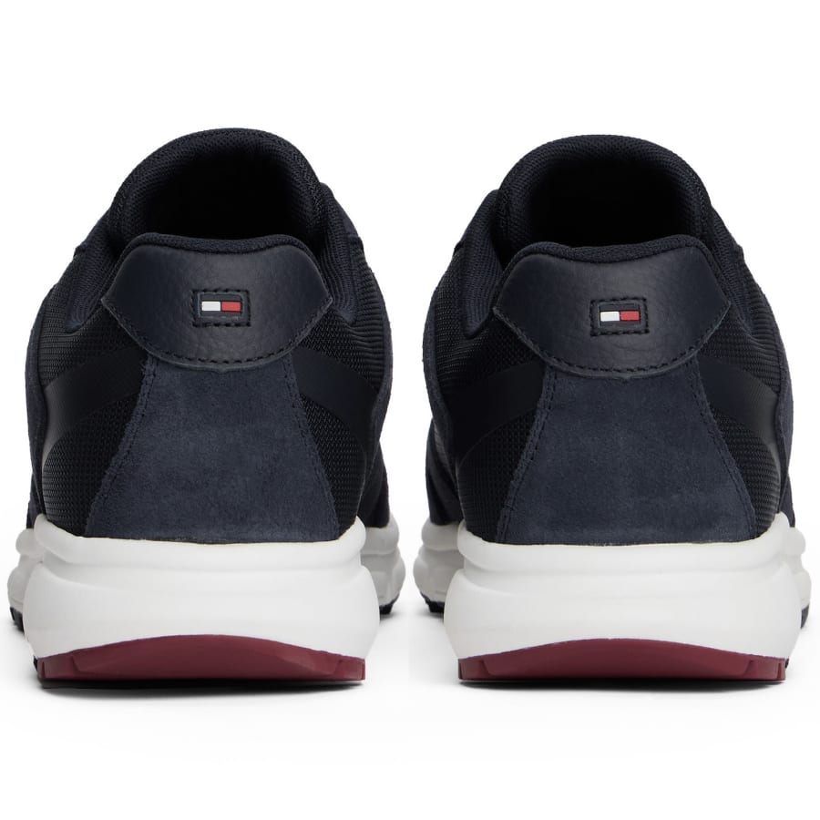 Image number 2 for Tommy Hilfiger Runner Mix Trainers Blue