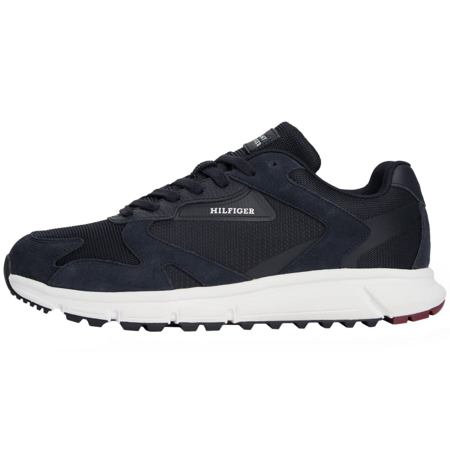 Image number 1 for Tommy Hilfiger Runner Mix Trainers Blue