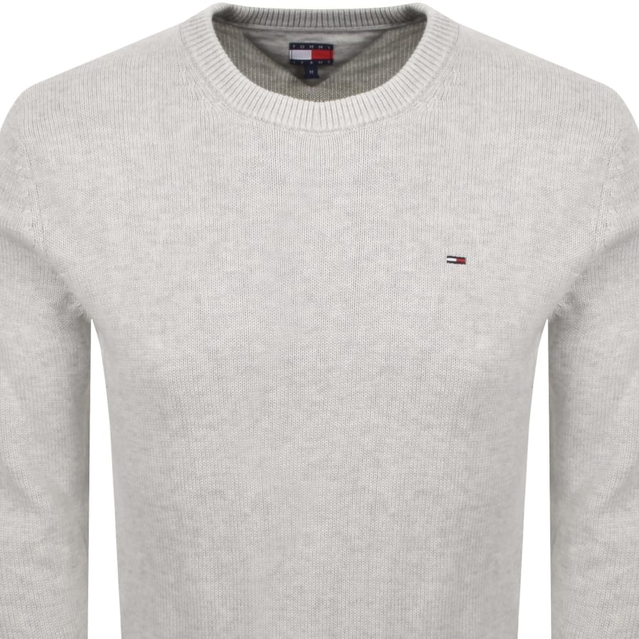 Image number 2 for Tommy Jeans Flag Slim Sweatshirt Grey