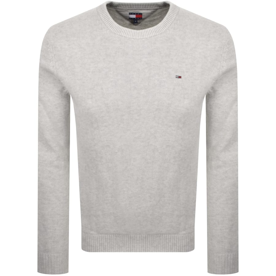 Image number 1 for Tommy Jeans Flag Slim Sweatshirt Grey