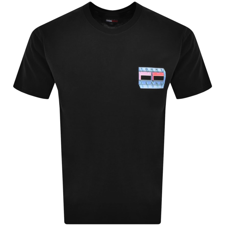 Image number 2 for Tommy Jeans Back Graphic T Shirt Black
