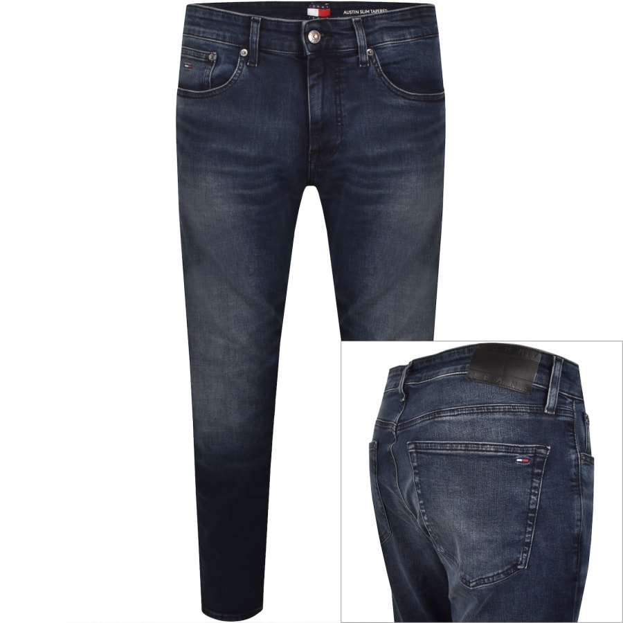 Image number 1 for Tommy Jeans Austin Slim Tapered Jeans Blue