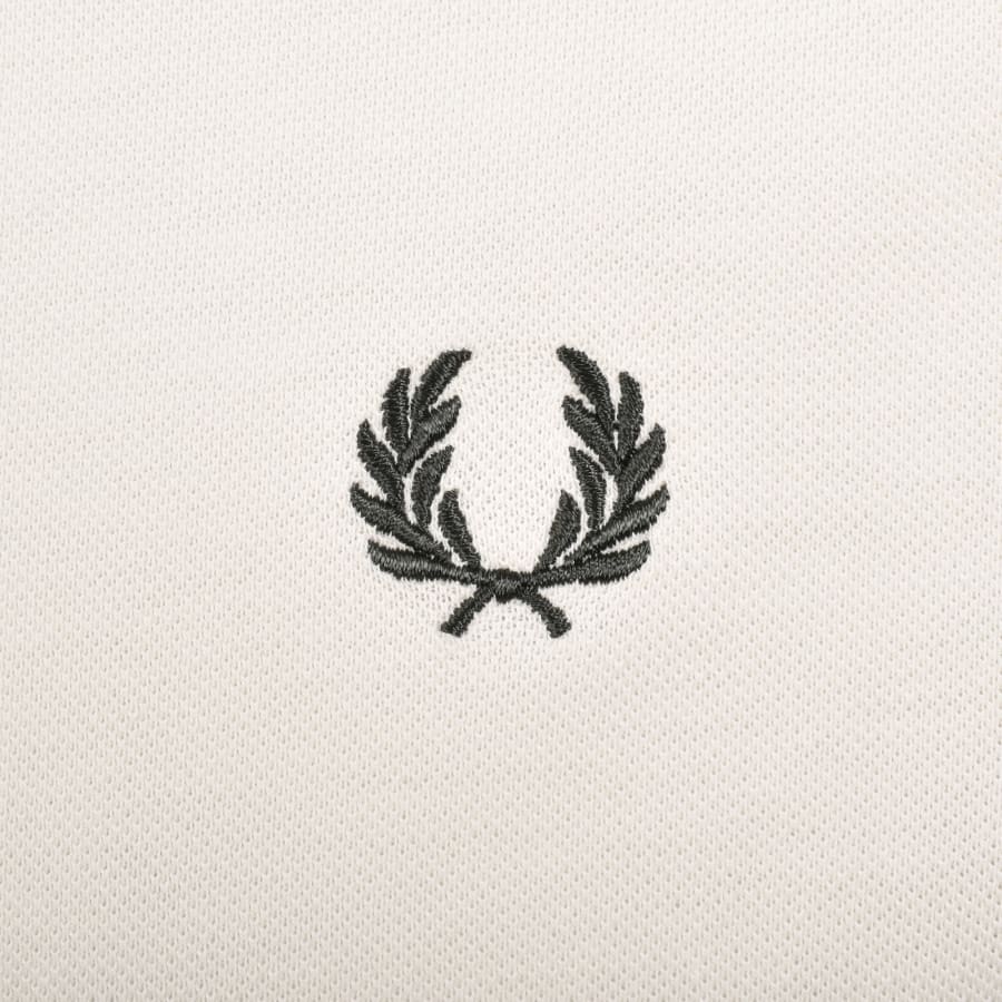 Image number 3 for Fred Perry Twin Tipped Cuff T Shirt Ecru