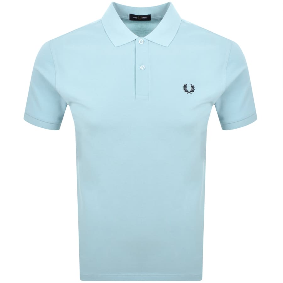 Image number 1 for Fred Perry Plain Polo T Shirt Blue
