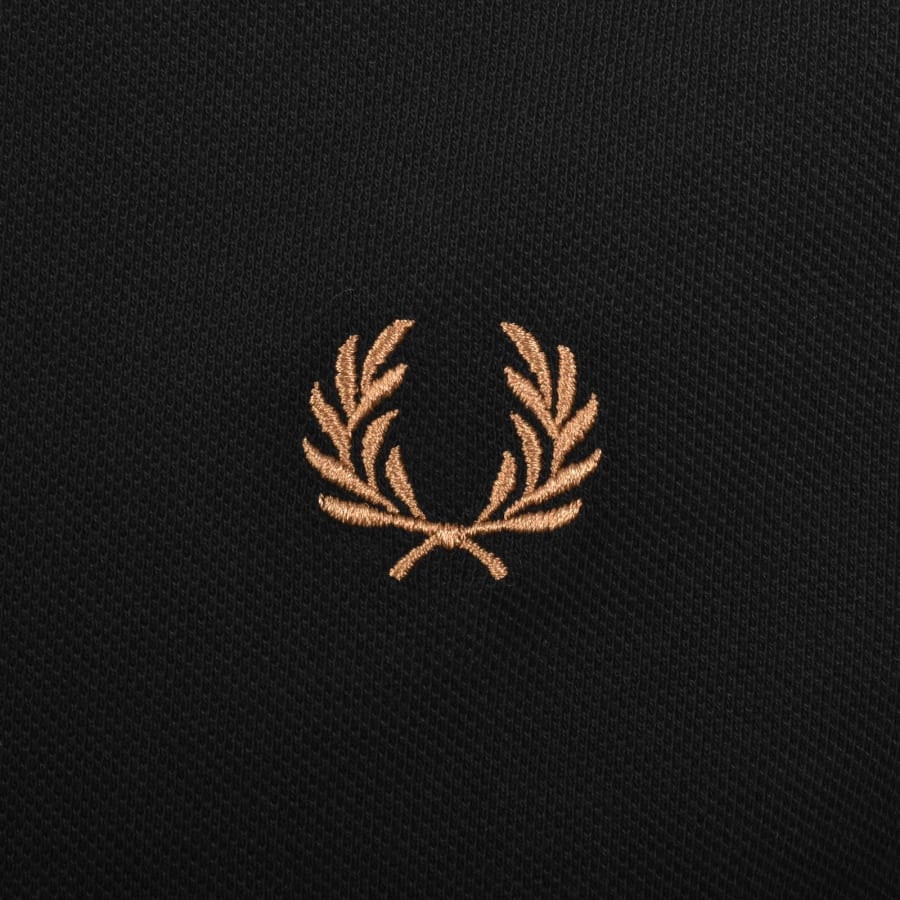Image number 3 for Fred Perry Twin Tipped Cuff T Shirt Black