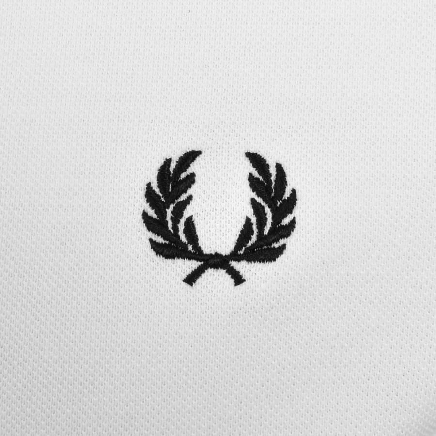 Image number 3 for Fred Perry Tipped Polo T Shirt White