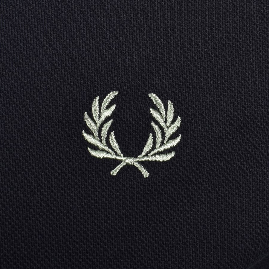 Image number 3 for Fred Perry Tipped Polo T Shirt Navy