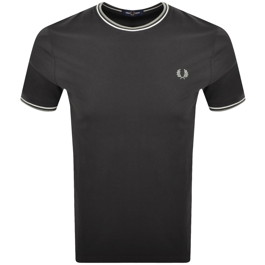 Image number 1 for Fred Perry Twin Tipped T Shirt Anchor Grey
