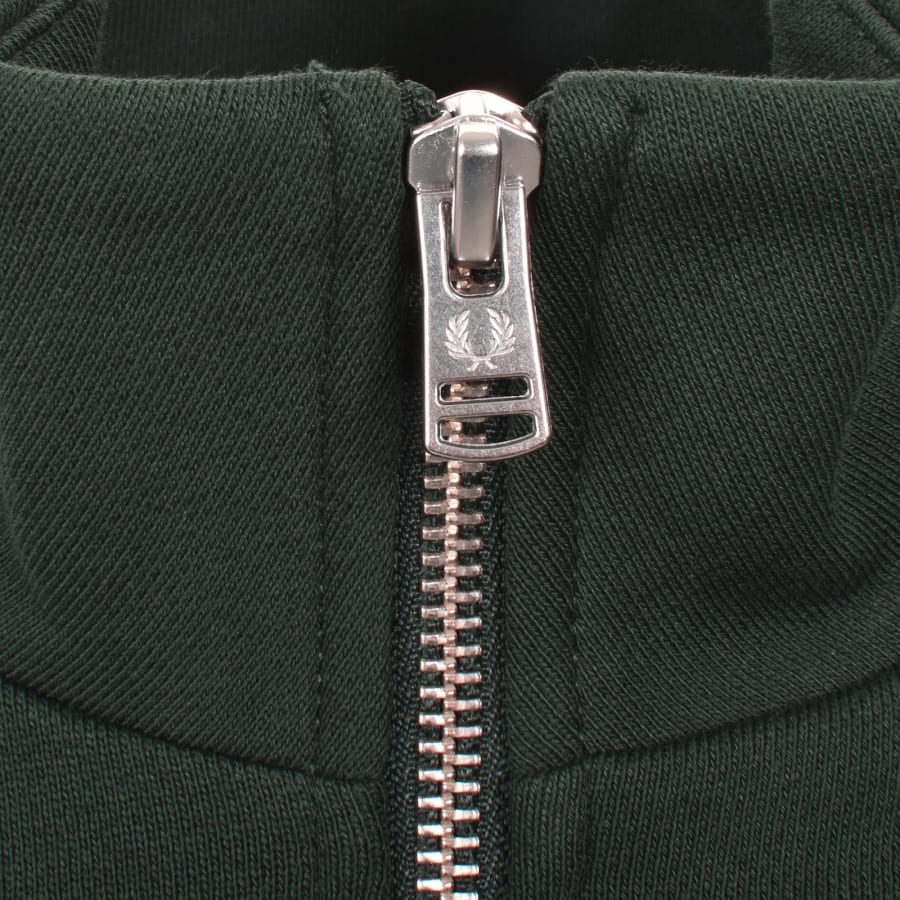 Image number 4 for Fred Perry Half Zip Sweatshirt Green