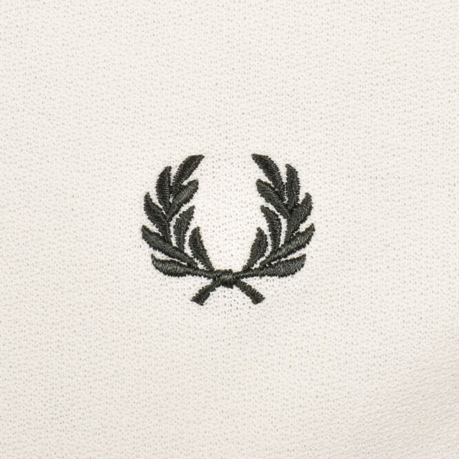 Image number 3 for Fred Perry Crepe Pique T Shirt Cream