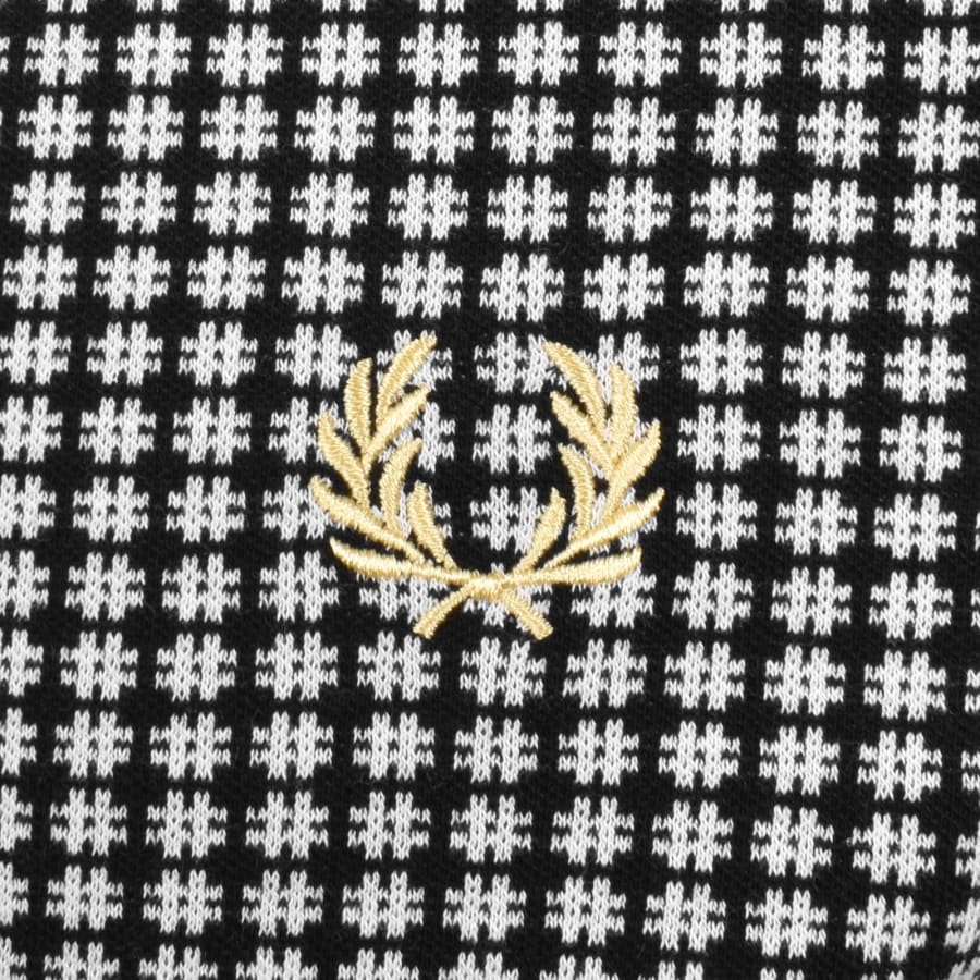 Image number 3 for Fred Perry Checkerboard T Shirt Black