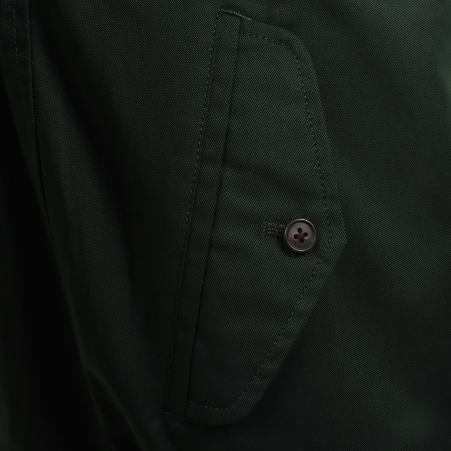 Image number 5 for Fred Perry Twill Harrington Jacket Green
