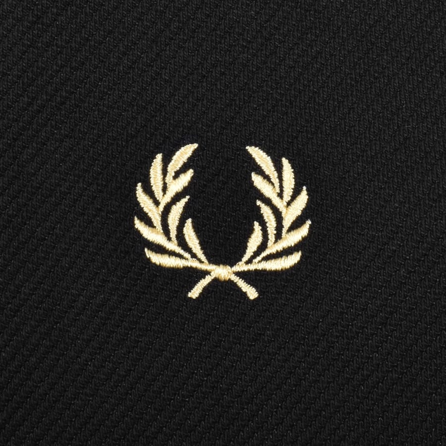 Image number 3 for Fred Perry Cross Tape Track Jacket Black