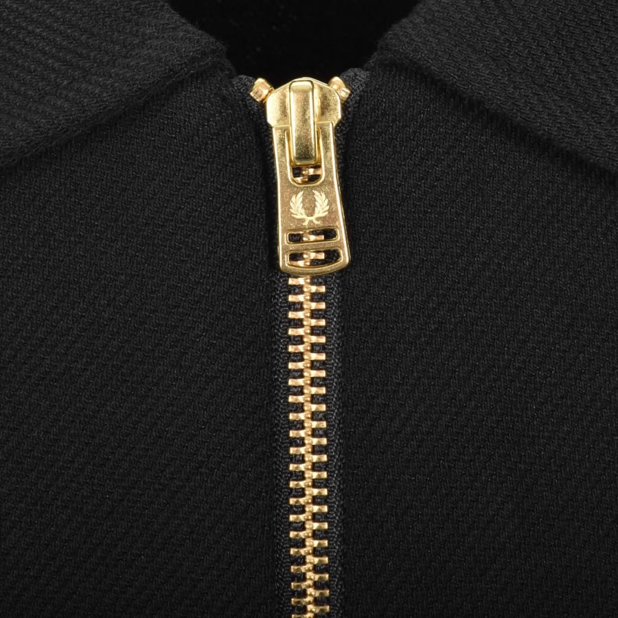 Image number 4 for Fred Perry Cross Tape Track Jacket Black
