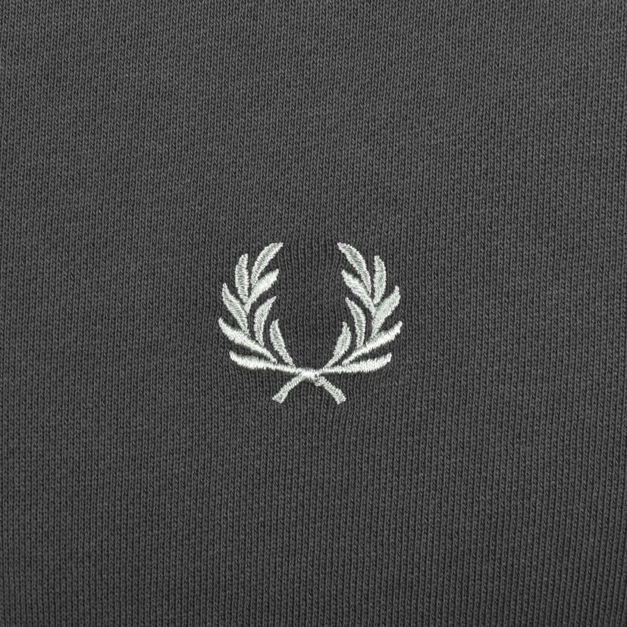 Image number 3 for Fred Perry Half Zip Sweatshirt Anchor Grey