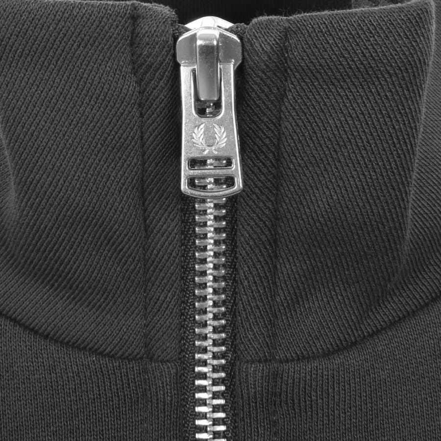 Image number 4 for Fred Perry Half Zip Sweatshirt Anchor Grey