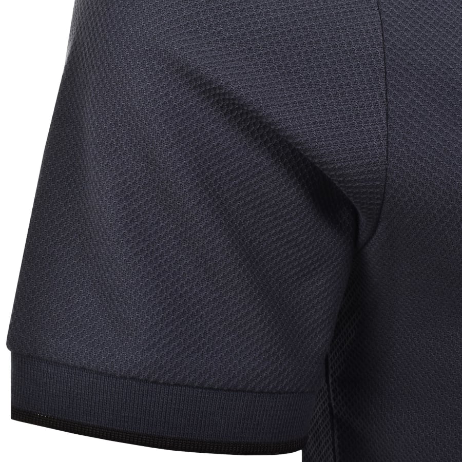 Image number 4 for Fred Perry Pocket Detail Pique T Shirt Navy