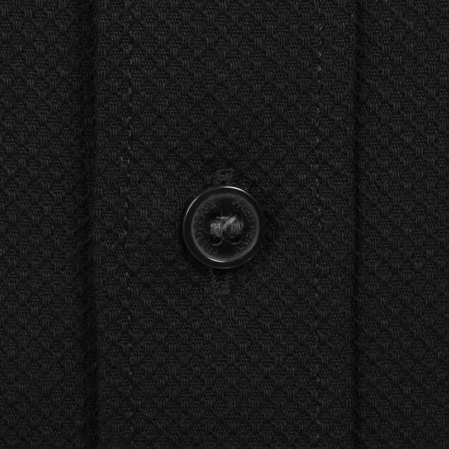 Image number 4 for Fred Perry Pique Polo Collar Shirt Black