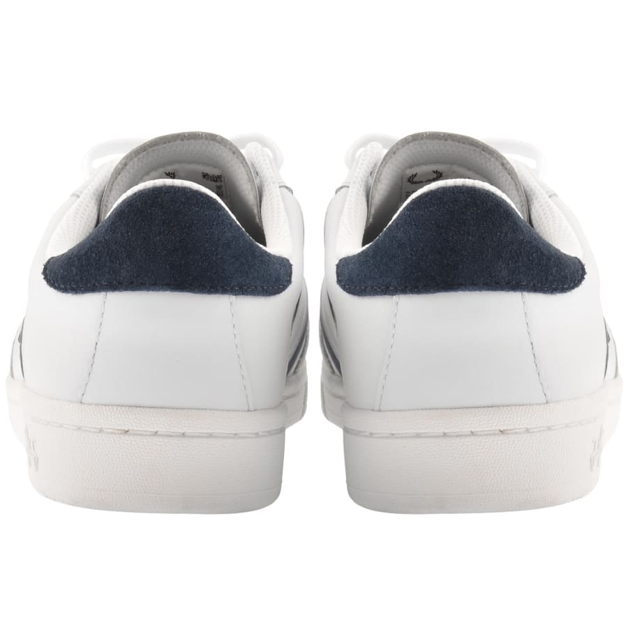 Image number 2 for Fred Perry B725 Leather Trainers White