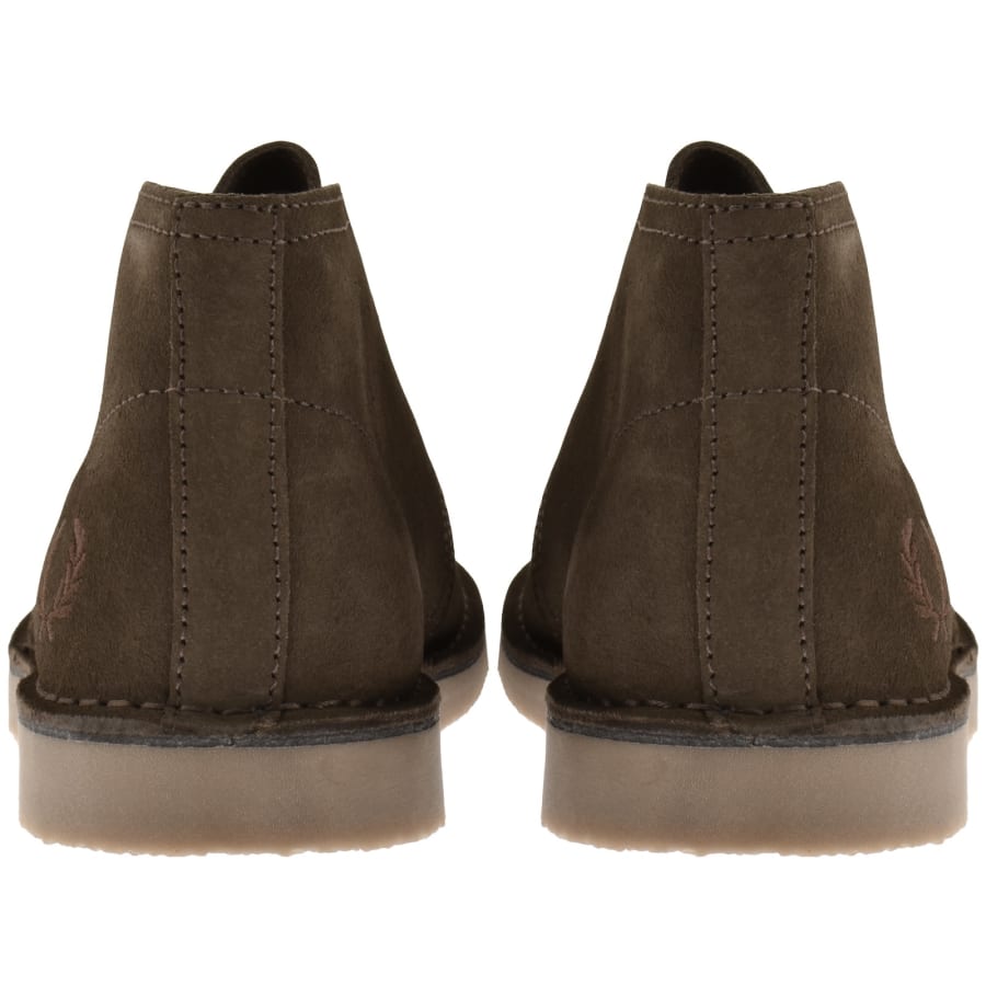 Image number 2 for Fred Perry Hawley Suede Shoes Brown