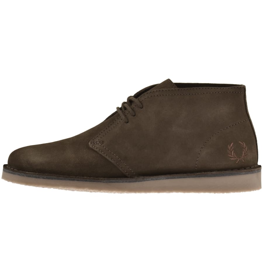 Image number 1 for Fred Perry Hawley Suede Shoes Brown