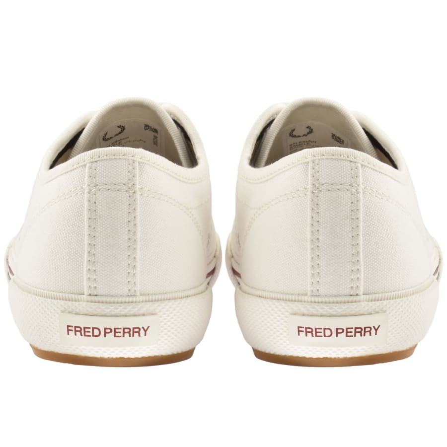 Image number 2 for Fred Perry B708 Canvas Trainers Snow White
